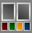 Postage stamp template vector image