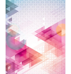 Sunset Triangles vector image