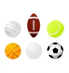 Ball set vector image