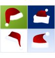 Santa hats vector image