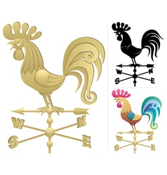 Weather vane vector image