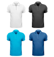 Black and white and color men t- shirts Design vector image