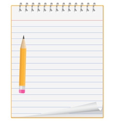 Paper notebook vector image