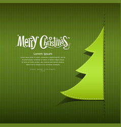 Paper Christmas tree vector image