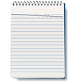 Notepad vector image