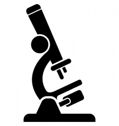 Microscope vector image