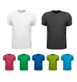 Black and white and color men polo shirts Design vector image