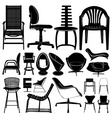 Modern chair vector image