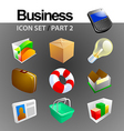 Business icon set Business icon set vector image