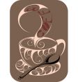 Coffeetea design vector image