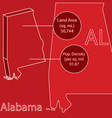 Alabama 3D info graphic vector image