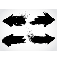 Arrows grunge set vector image
