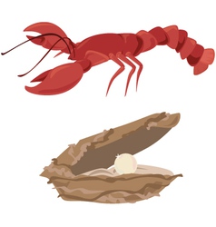 Seafood vector image