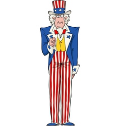 Uncle sam vector image