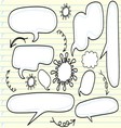 Sketchy bubble speech vector image