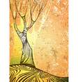 Tree background vector image