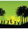 Children playing vector image