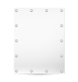 Blank white banner vector image