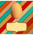 Wooden background with Easter eggs EPS8 vector image