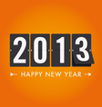 New year 2013 mechanical count style vector image