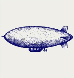 Dirigible vector image