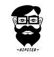 Hipster man symbol Hipster man symbol vector image