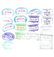 Border Stamps vector image