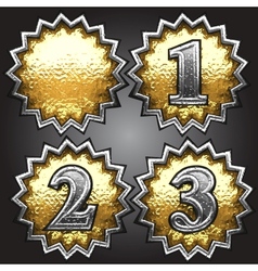 Golden award vector image