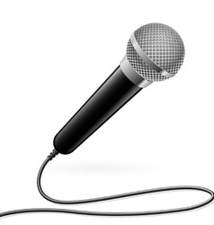 Karaoke microphone vector image