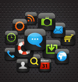 Social media icons vector image