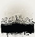 Grunge music vector image