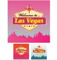 Welcome to lass Vegas vector image
