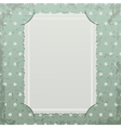 Photo frame on retro background vector image