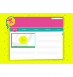 Website template Website template vector image