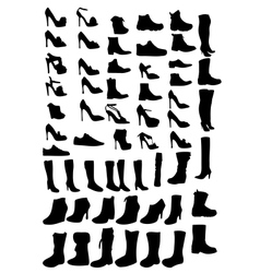 Shoes silhouette eps10 vector image