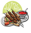 Kebab vector image