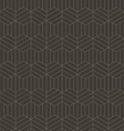 Abstract geometric line hexagon seamless pattern vector image