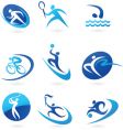 Sport silhouette vector image