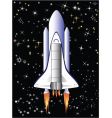 Flight in space vector image