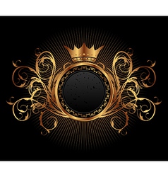 Gold vintage for design packing - vector image