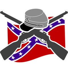 American Civil War Confederacy vector image