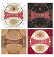 Ornate label design vector image