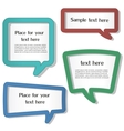 Speech bubbles vector image
