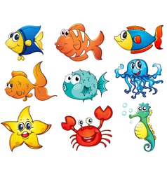 Tropical Fishes vector image