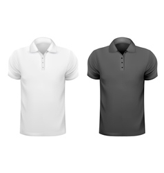 Black and white men t-shirts Design template vector image