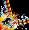 Music abstract background vector image