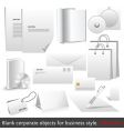 Blank corporate objects vector image