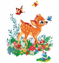 Young deer vector image