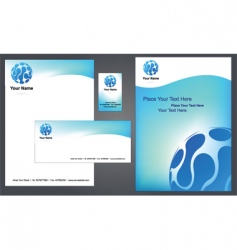 Stationery template vector image