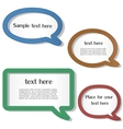 Speech bubbles vector image